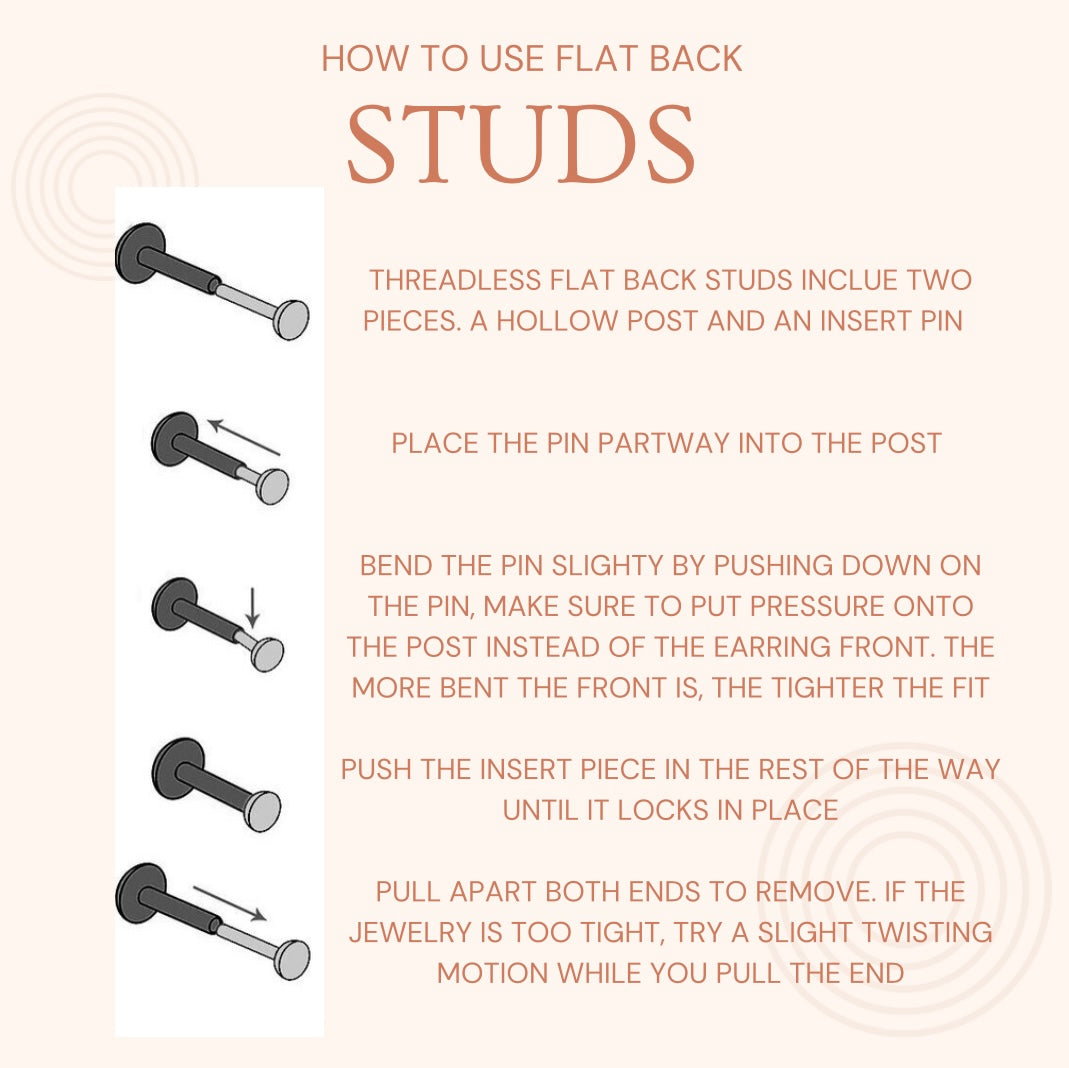 Triple Bead Stud